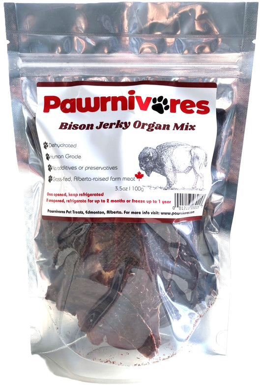Pawrnivores Bison Organ Jerky Package