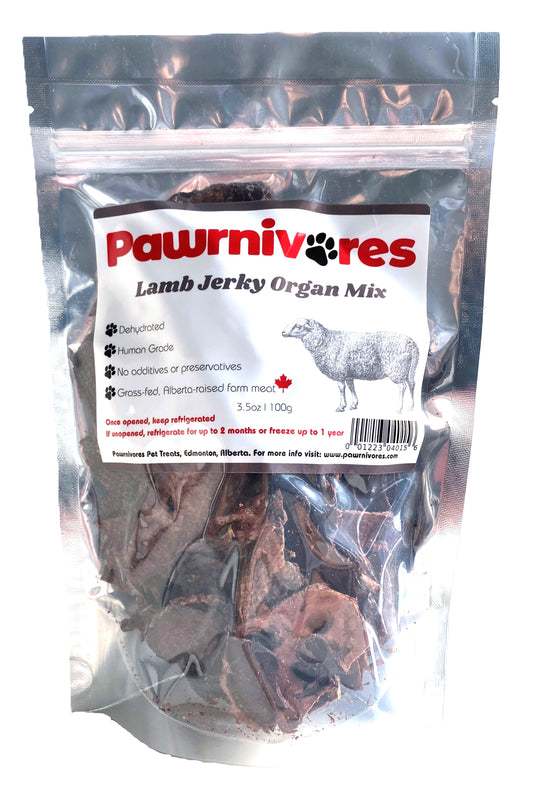 Pawrnivores Lamb Organ Jerky Package