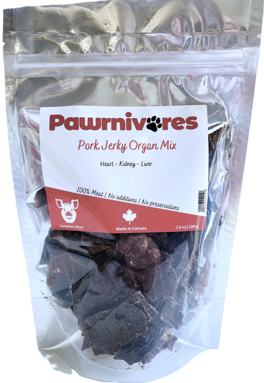 Pawrnivores Pork Organ Jerky Package